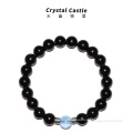 CrystalC Natural Obsidian Bracelet Women's Transport Beads Authentic Sea Blue Treasure Bracelet Men's Birthyear Couple Gift